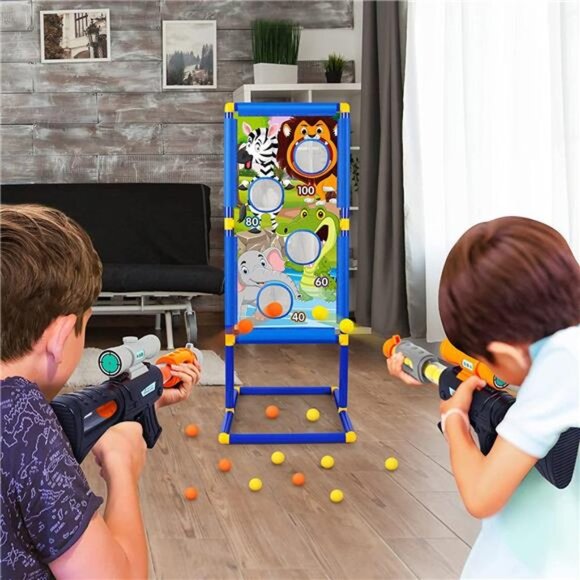 Shooting Game Toy for Boys Girls, with Animal Shooting Target and 24 Foam Balls - Picture 7 of 7
